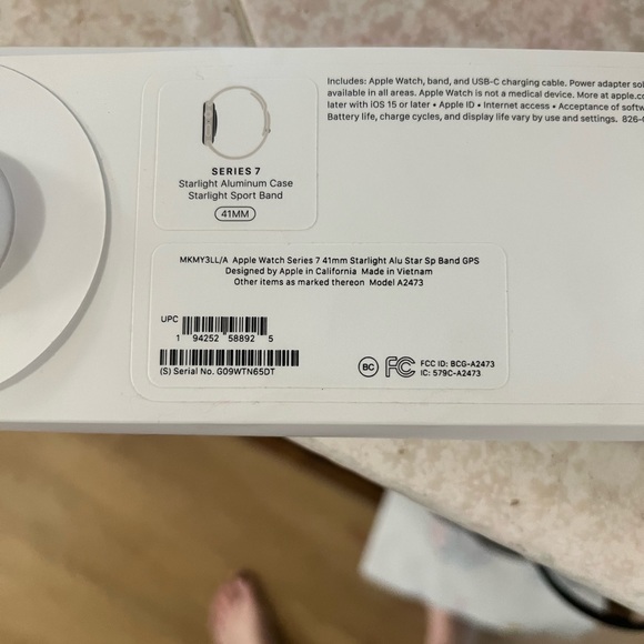 Apple series 7 Watch. Brand new still have receipts, and under warranty - Picture 3 of 3